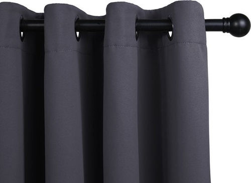 LIFA LIVING Vorhang - Grau -...