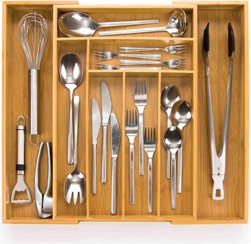 Budu - Besteckkasten - Holz -...