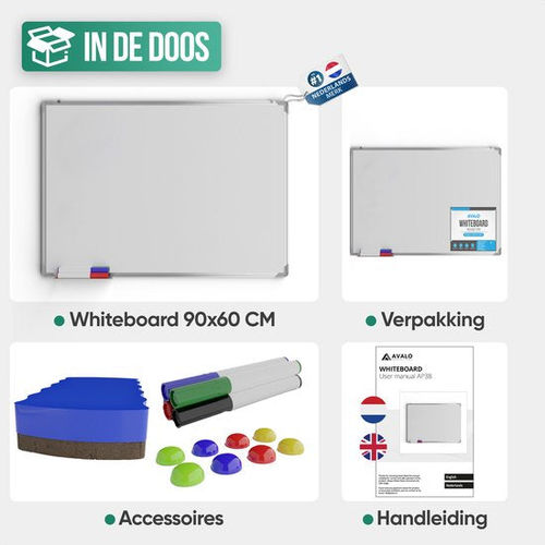 Avalo Whiteboard 60x90 cm -...