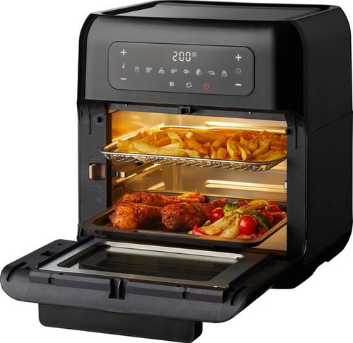 Tomado TAF1201B - Airfryer Ofen - Heißluftfritteuse - 12 Liter - 8 Programme - PFAS frei - 1500 Watt - Schwarz