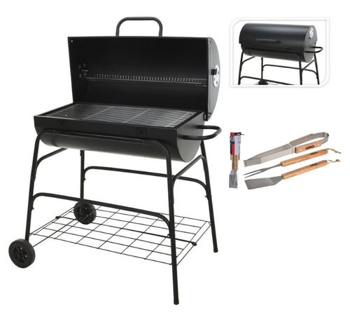 BBQ Holzkohlegrill - Zylinder...