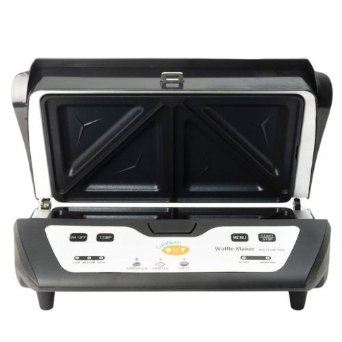 CuisiNoon® - Premium Multifunktions-Waffeleisen - Toast- und Grillgerät - Sandwichmaker - Schwarz