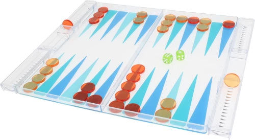 Backgammon-Spiel Rot und Blau