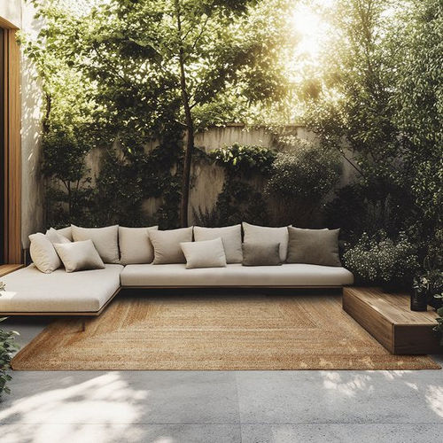 tectake® Handgewebter Teppich...