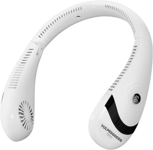 Vulpes Goods® Tech - Halsventilator - Tragbarer Gesichtsventilator - USB-Ventilator - Mini-Ventilator - Wiederaufladbar - 3 Positionen - PRO Version