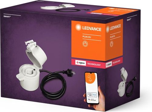LEDVANCE SMART+ ZigBee Outdoor Smart Outlet für EU-Stecker und Steckdosen.