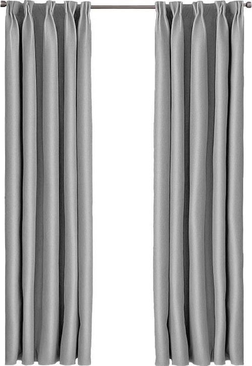 Larson - Luxuriöse Verdunkelungsvorhänge - mit Haken - 3m x 2.5m - Hellgrau