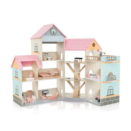 Costway Puppenhaus - 3 Etagen...
