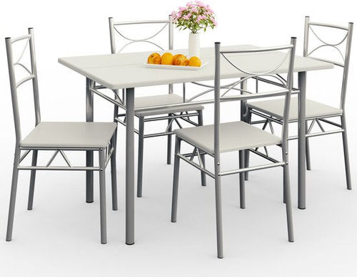 Casaria Esstisch-Set 5-teilig...