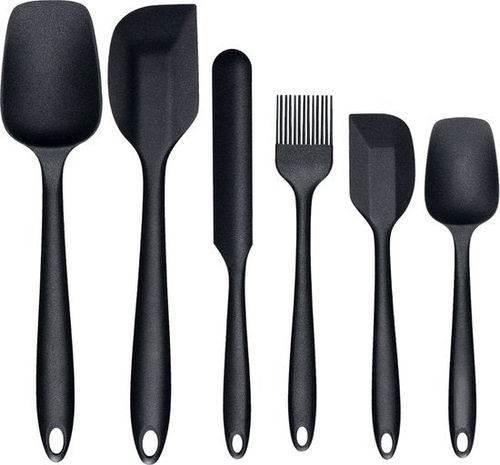 VAIVE Spatel Set 6 Stück - Spatel Silikon - Spatel Set - Küchenutensilien - Pfannenwender - Backspatel- Topfspatel