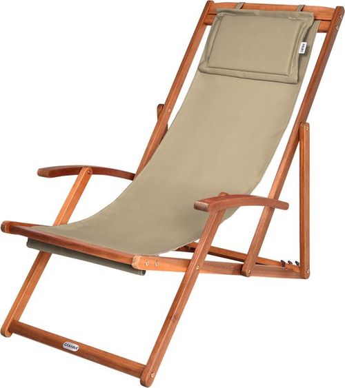 Casaria Liege Akazienholz - faltbar bis zu 160kg - Beige