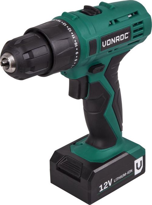 VONROC Akkubohrmaschine - 12V...