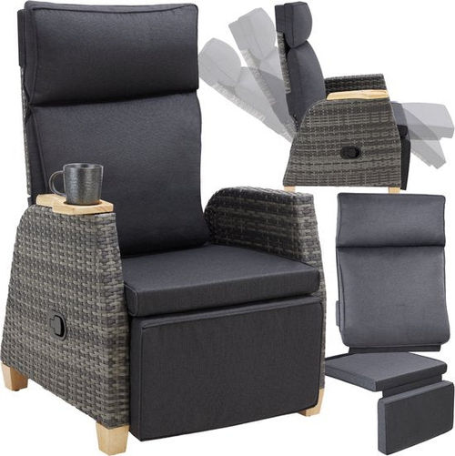 Tectake Geflechtsessel für...