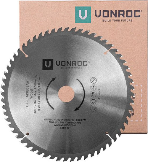 VONROC Sägeblatt - Ø254MM -...