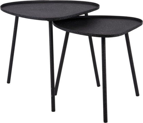 Leitmotiv Beistelltisch Boaz - Schwarz - 44x44x43cm - Modern