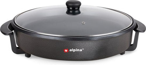alpina Elektro-Geschirrspüler - Party-Pfanne - Antihaftbeschichtung - 1500 W - Temperaturregler - Ø 40 cm