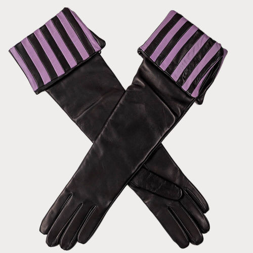 Long Black Opera Gloves with...