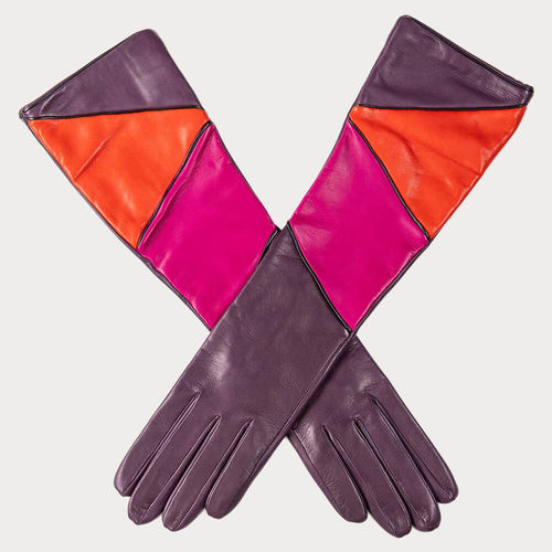 Harlequin Long Leather Gloves...