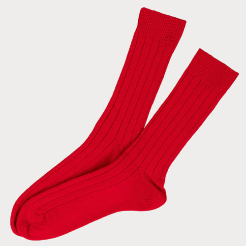 Men's Regal Red Cashmere Socks
