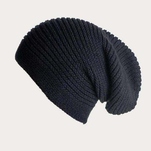 Black Cashmere Slouch Beanie...