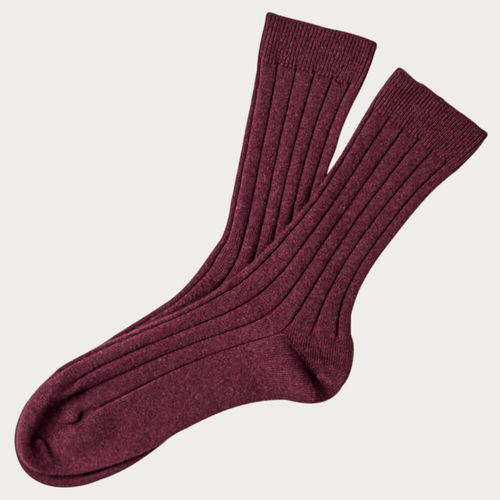 Men's Purple Cashmere Socks