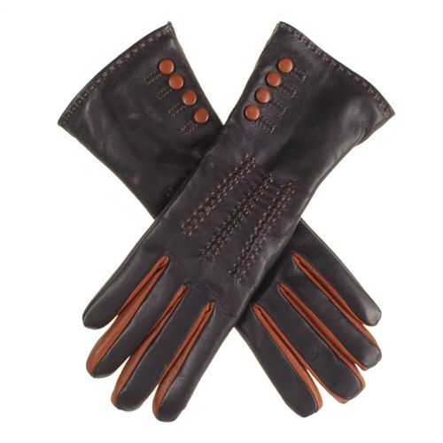 Black and Tan Leather Gloves...