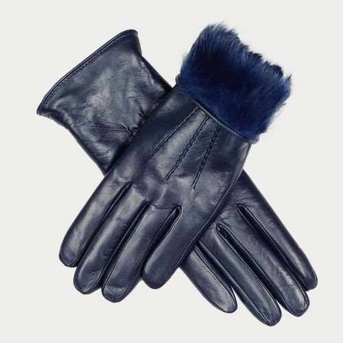 Ladies Navy Blue Rabbit Fur...