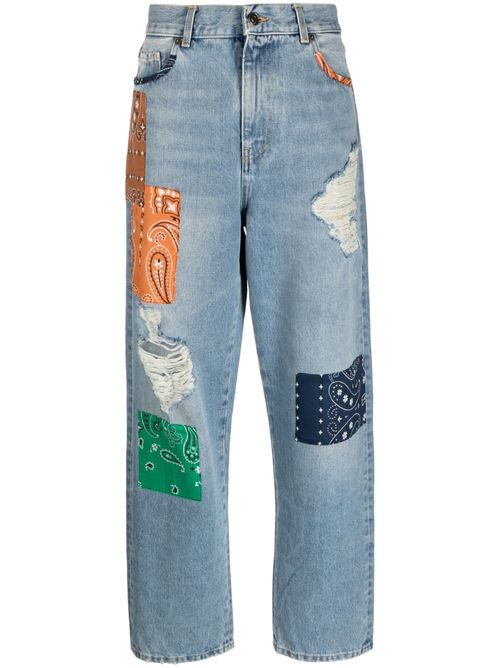 ALANUI- Patchwork Denim Jeans