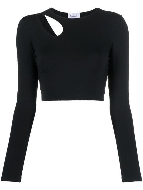 WOLFORD- Cut-out Cropped Top