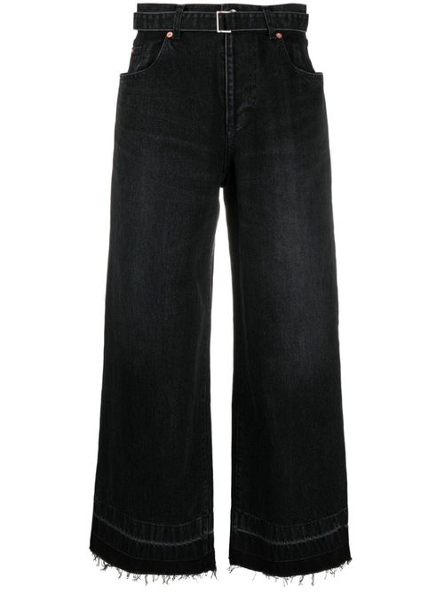 SACAI- Wide Leg Denim Jeans