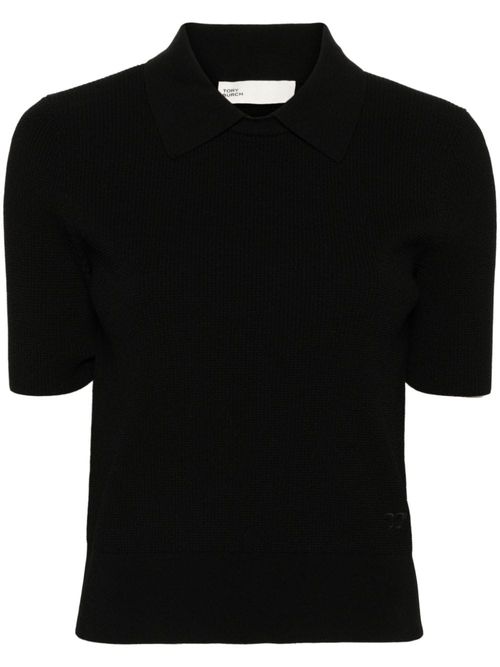 TORY BURCH- Logo Knitted Polo...