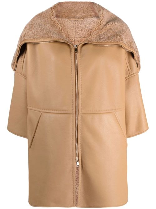 MAX MARA- Pappino Leather Coat