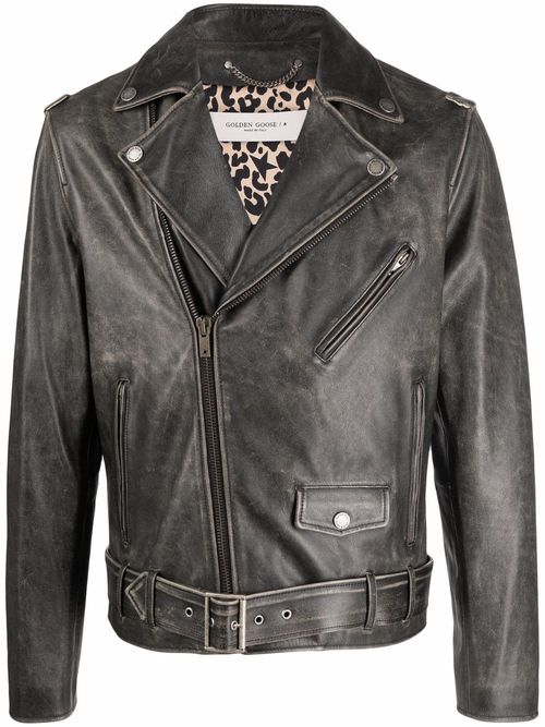 GOLDEN GOOSE- Leather Jacket