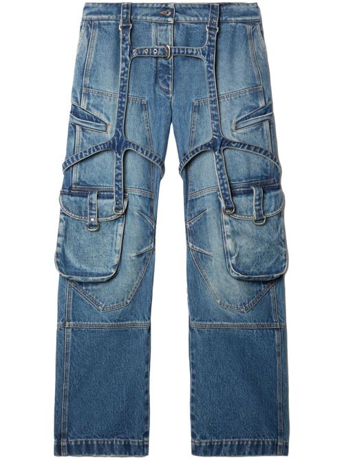 OFF-WHITE- Cargo Denim Jeans