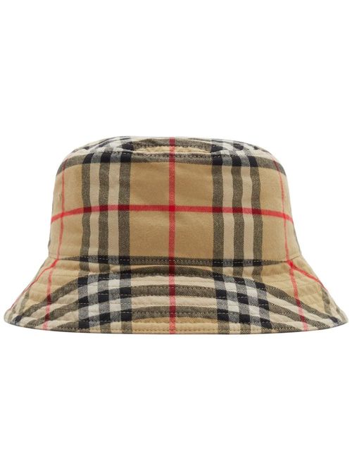 BURBERRY- Check Motif Bucket...