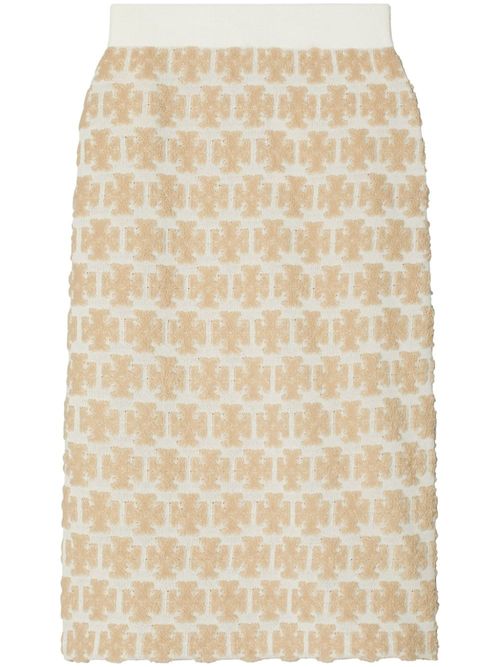 TORY BURCH- Bouclé Midi Skirt