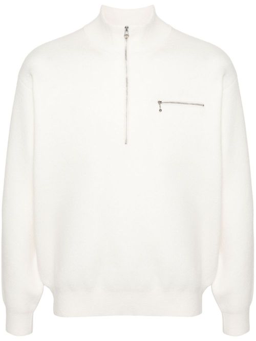 STUSSY- Half Zip Mock Neck...