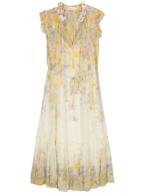 ZIMMERMANN- Floral Print Midi...