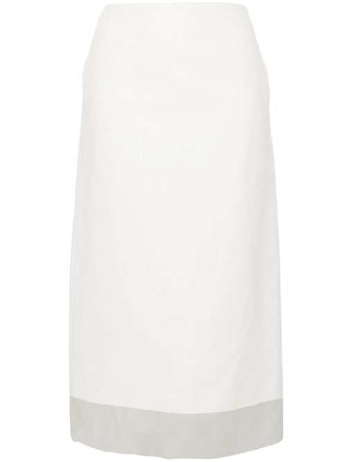 SPORTMAX- Silk Midi Skirt