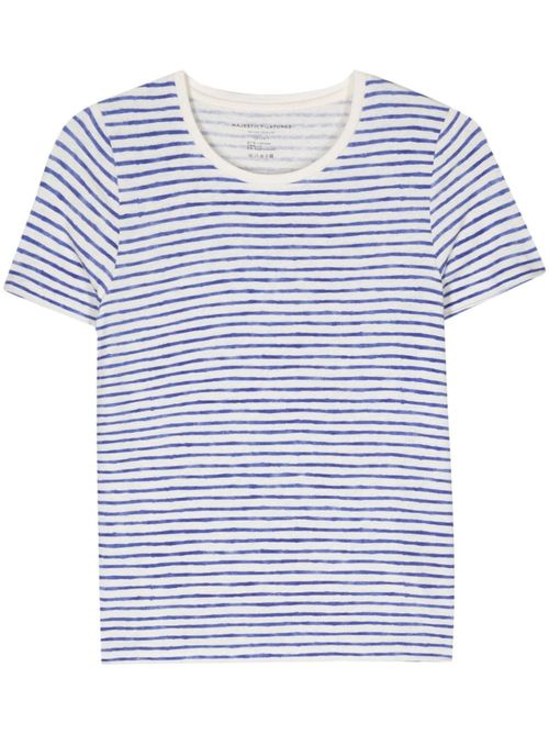 MAJESTIC- Striped Linen Blend...