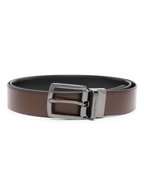 EMPORIO ARMANI- Leather Belt