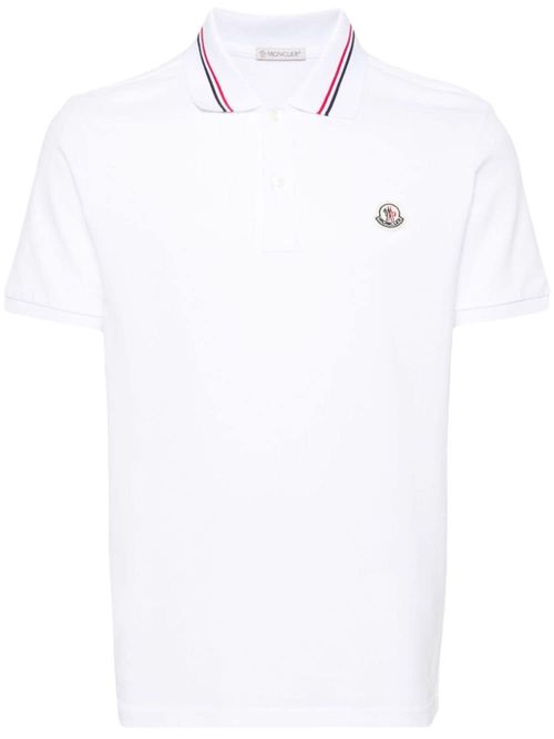 MONCLER- Logo Cotton Polo...