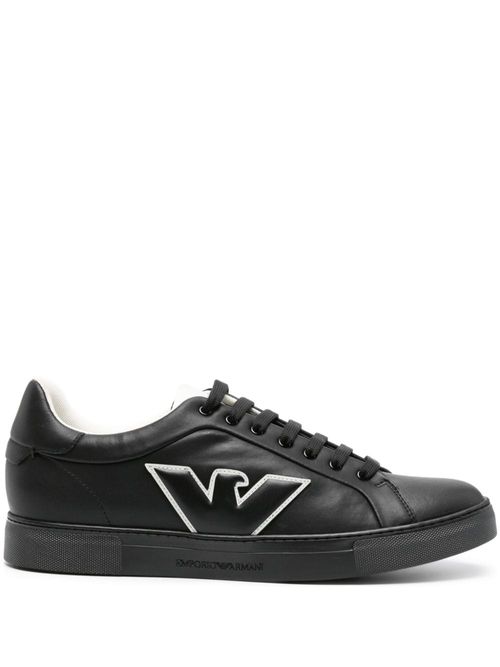 EMPORIO ARMANI- Logo Leather...