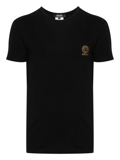 VERSACE- Cotton T-shirt With...