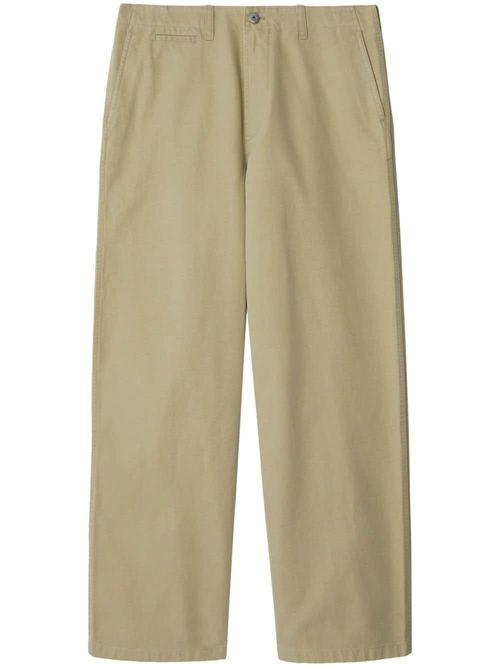 BURBERRY- Cotton Trousers