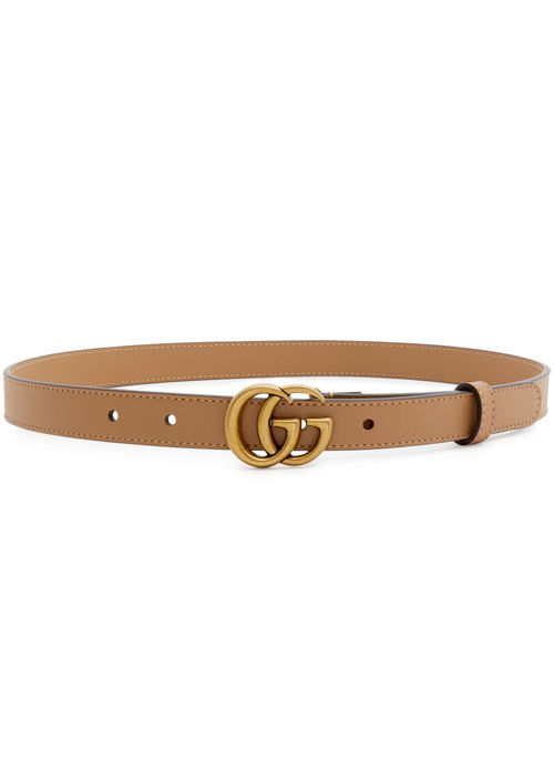 Gucci GG 2cm Leather Belt -...