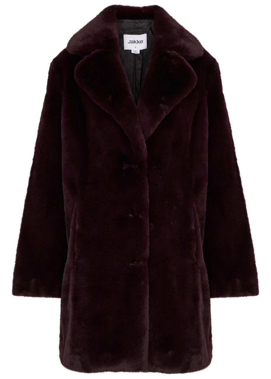 Jigsaw faux cheap fur coat