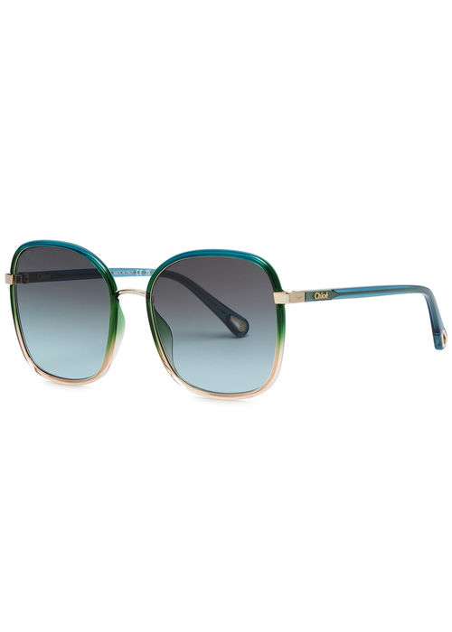 Chloe Two-tone Square-frame...