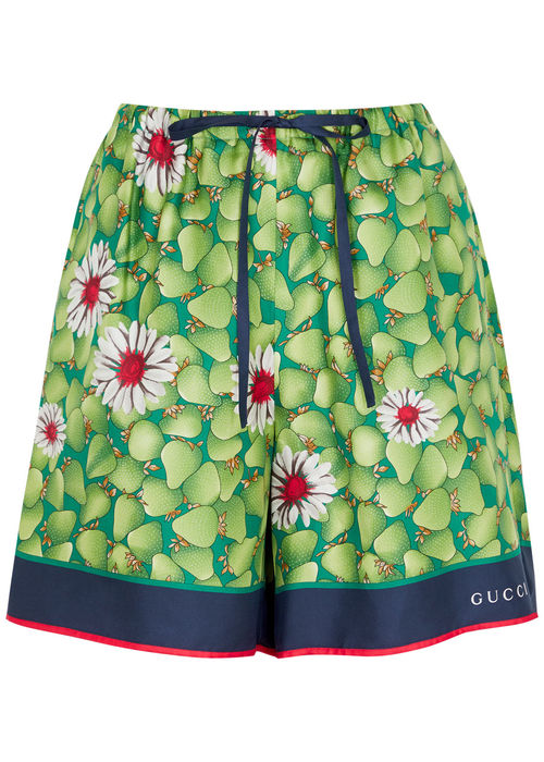 Gucci Printed Silk-satin...