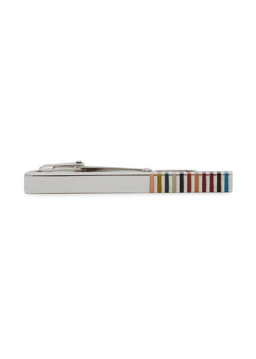 Paul Smith Striped tie Clip -...